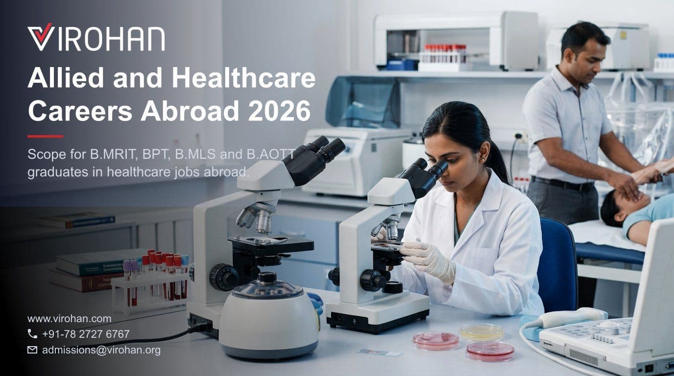 Allied and Healthcare Careers Abroad 2026: Scope for B.MRIT, BPT, B.MLS and B.AOTT Graduates featured image